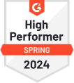 G2 Award - High performer - Spring 2024