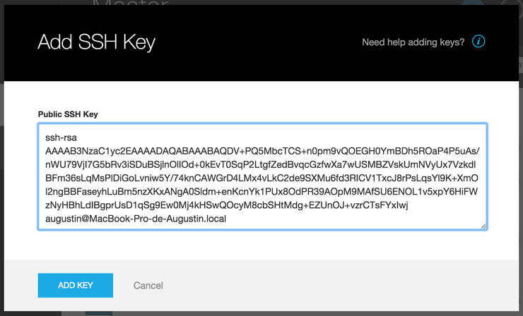 Add SSH Key